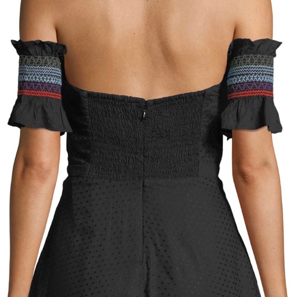 Red Carter Off the Shoulder Dress - Picture 4 of 8